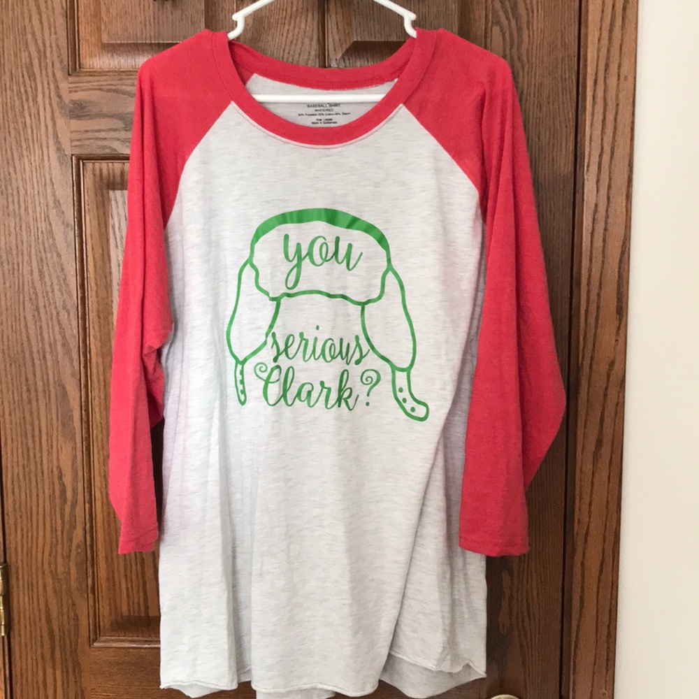 Size XL unisex baseball tee